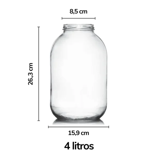 Frasco 4 litros en vidrio | Almacena con estilo - Imagen 3