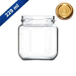 Frasco de vidrio 229 ml EA2670-63-24 cinta capacidad