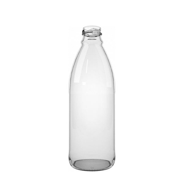 botella de vidrio 1000 ml con tapa metálica