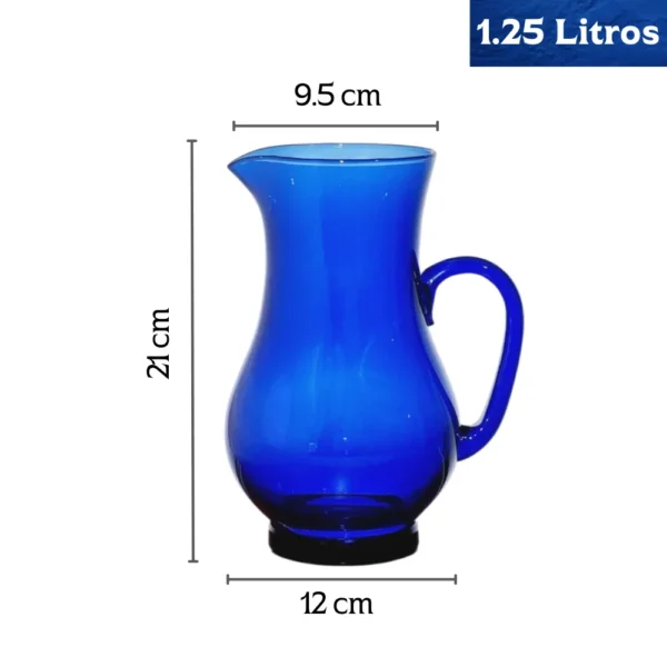 Jarra Samaritana Azul Cobalto 1.25 L – Solariza tu Agua con Estilo - Imagen 3