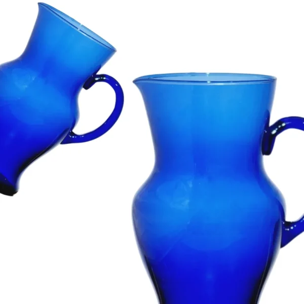 Jarra Glassart 1.5L Azul Cobalto | Vidrio Artesanal en tu mesa - Imagen 4