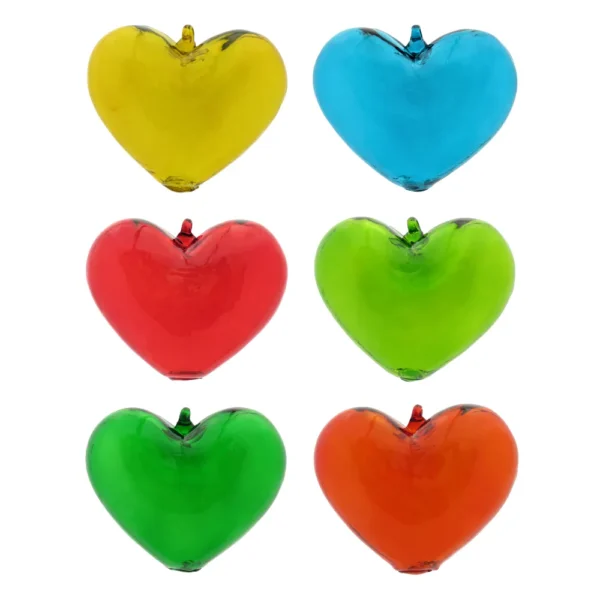 corazon colgante grande 6unidades
