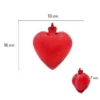 corazon colgante mediano rojo