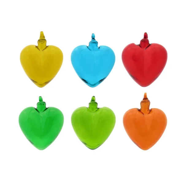 corazon colgante pequeno 6unidades