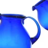 jarra vidrio mamajuana 2.3l azul cobalto perspectiva