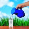 jarra vidrio samaritana pequena 1.25l azul cobalto con vaso