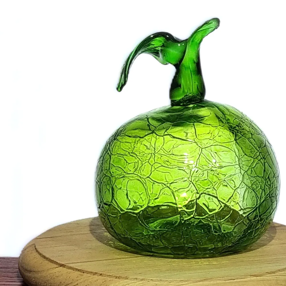 manzana verde artesanal base madera