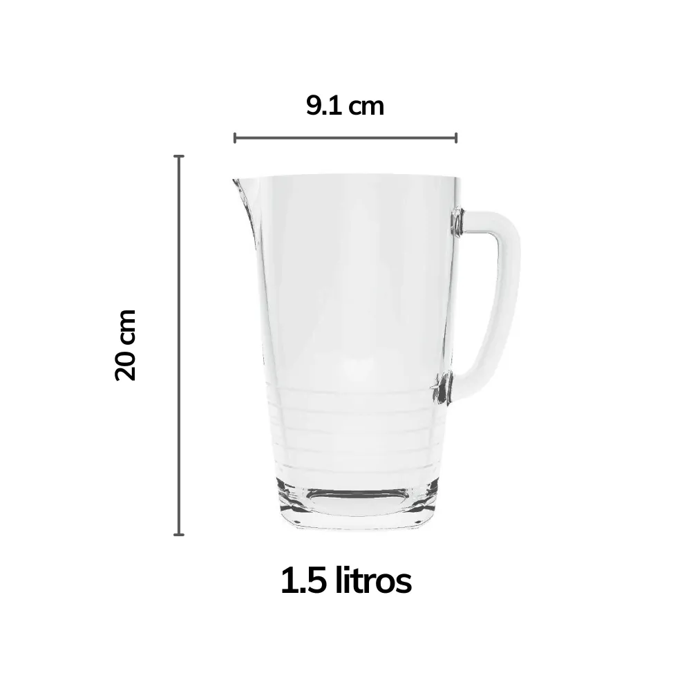 Jarra Napoles 1.5 lt medidas