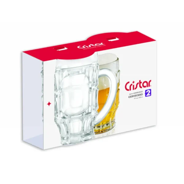 Vaso cervecero Hamburgo 525 cc * 2 unidades | Diseño alemán clásico - Imagen 2