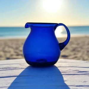 Jarra en vidrio Mamajuana 2.2 litros azul cobalto