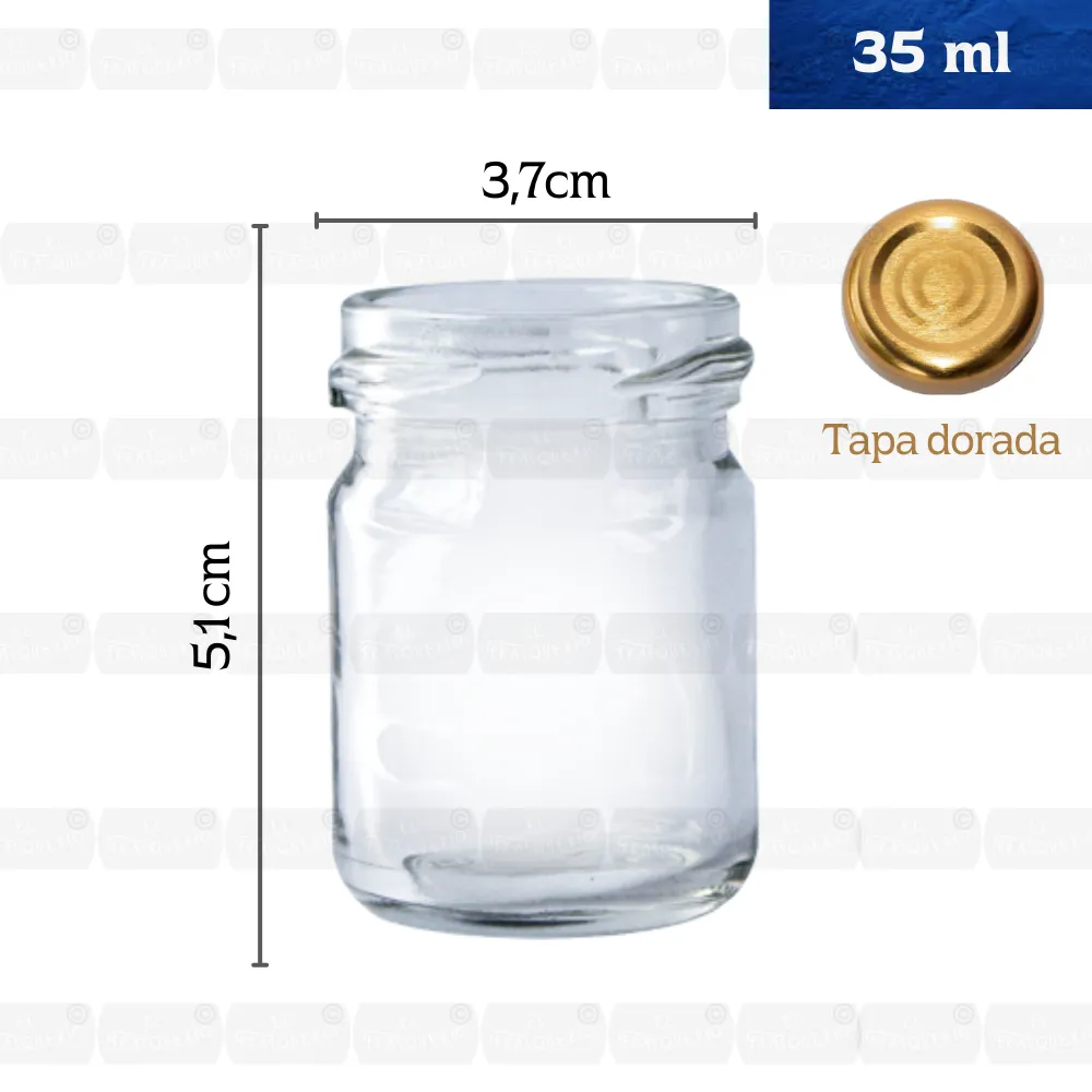 Frasco 35 ml EA4008 38 fondo blanco con medidas y capacidad 1