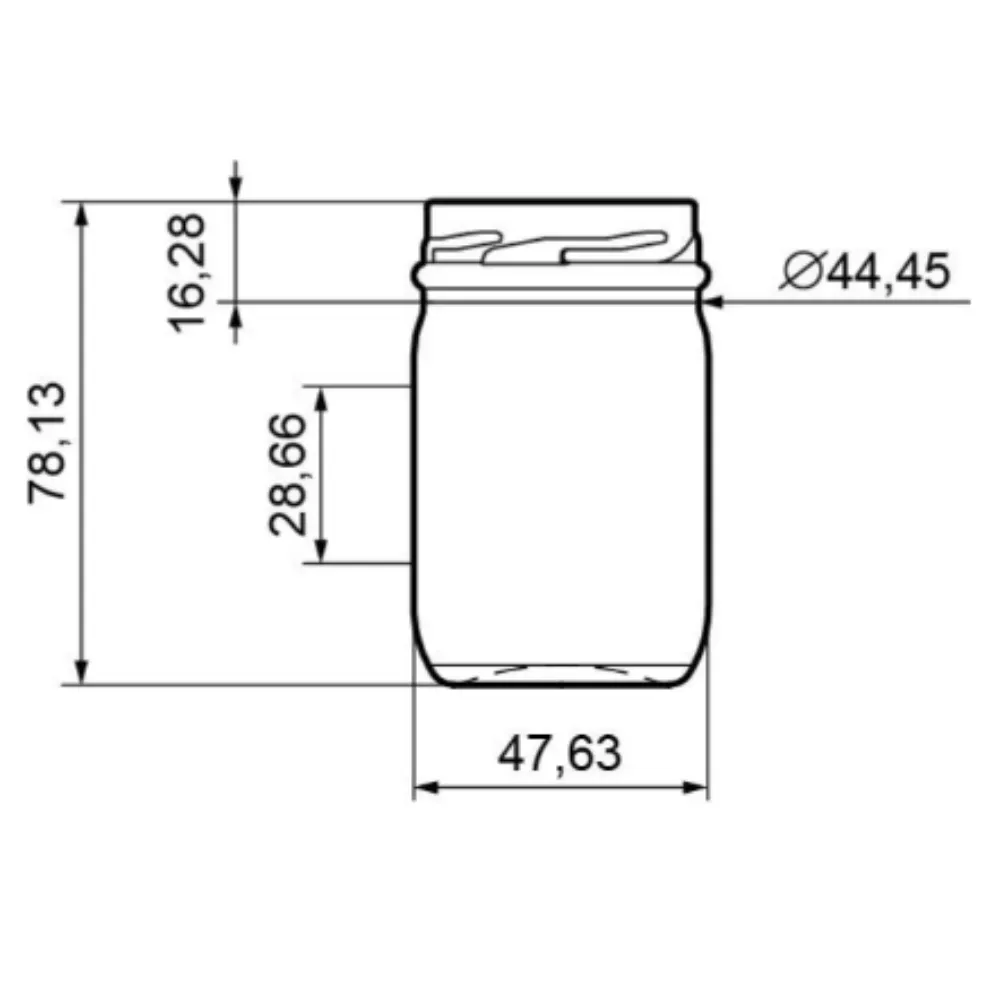 Frasco de Vidrio 105 ml con Tapa Dorada | Para detalles y conservas 3 Frasco de Vidrio 105 ml con Tapa Dorada | Para detalles y conservas - Imagen 3