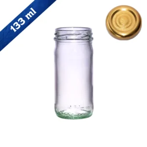 Frasco de vidrio 133 ml EA4451-48 fondo blanco capacidad