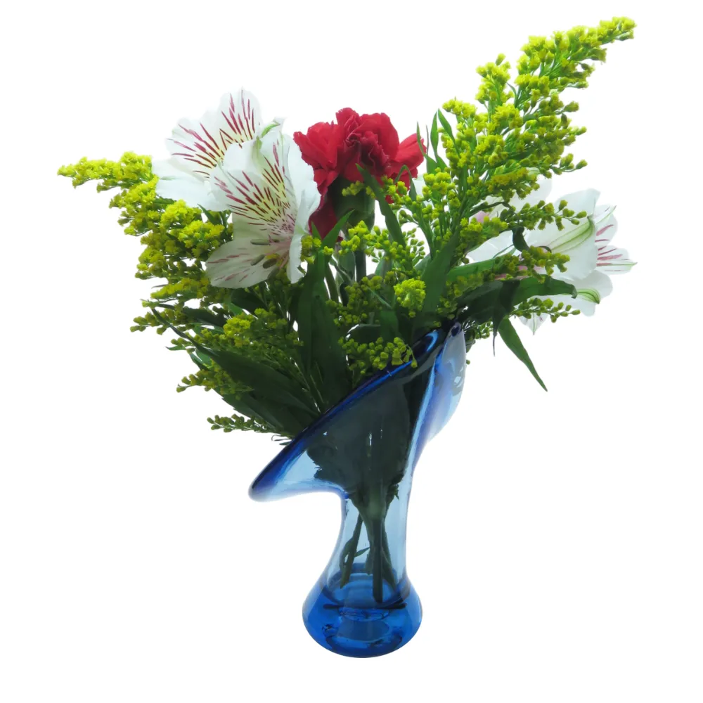 Candelabro en Vidrio Hoja | Diseño Artesanal Único 5 Candelabro en Vidrio Hoja | Diseño Artesanal Único - Imagen 5