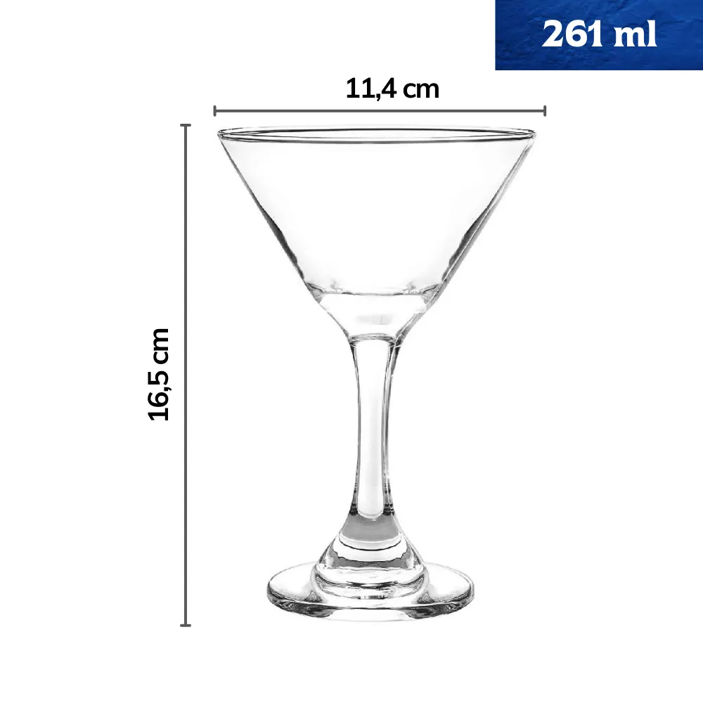 Home 49 Copa Martini 5442 fondo blanco con medidas y capacidad