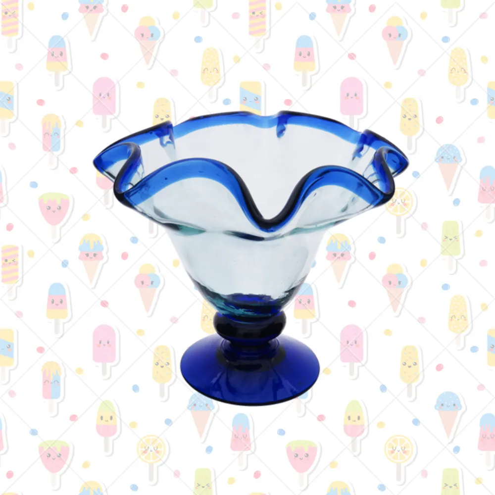 Home 43 Copa helado linea azul artesanal fondo animado