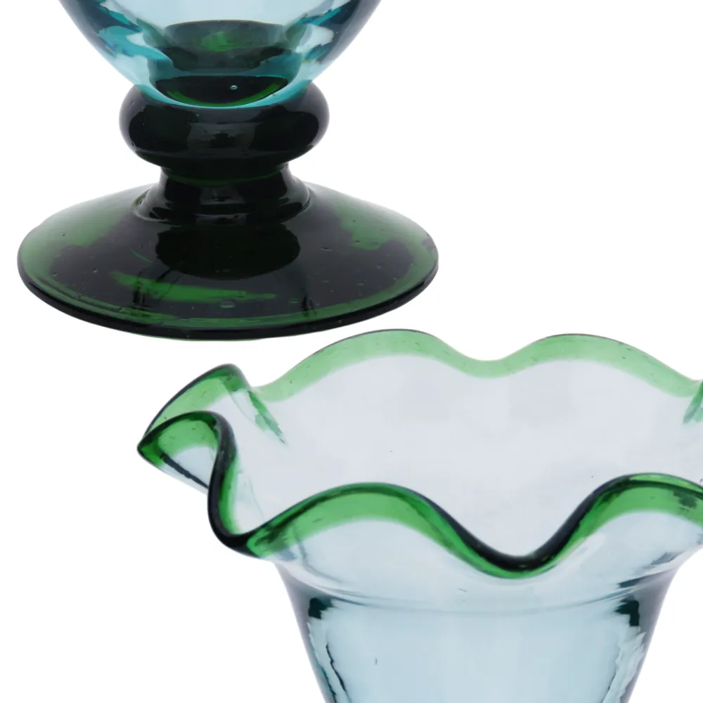 Copa Helado Línea Verde Artesanal | Arte y diseño en la mesa 5 Copa Helado Línea Verde Artesanal | Arte y diseño en la mesa - Imagen 5