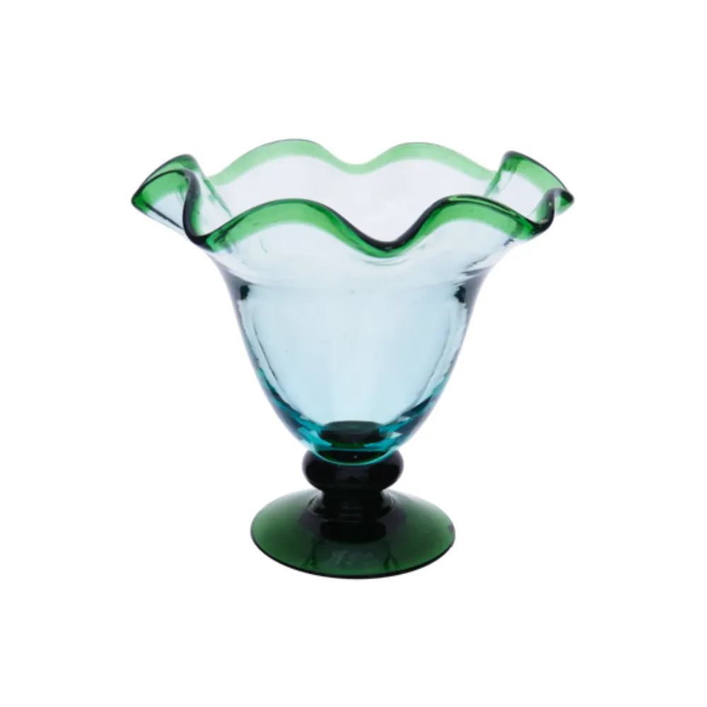 Home 37 Copa helado linea verde artesanal fondo blanco