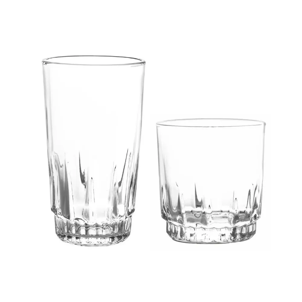 Home 45 Set Prisma Vasos largo y rocks fondo blanco