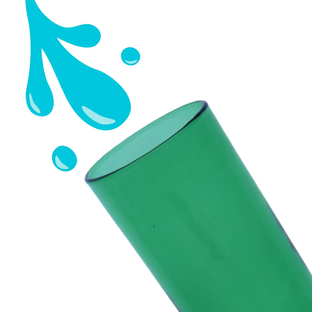 Home 39 Vaso verde artesanal 400 ml con chorro de agua