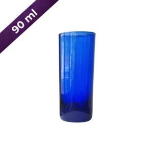 Copa Shot 90 ml artesanal azul cobalto