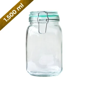 Frasco hermetico de vidrio 1500 ml