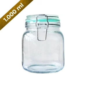 Frasco hermetico de vidrio 1000 ml
