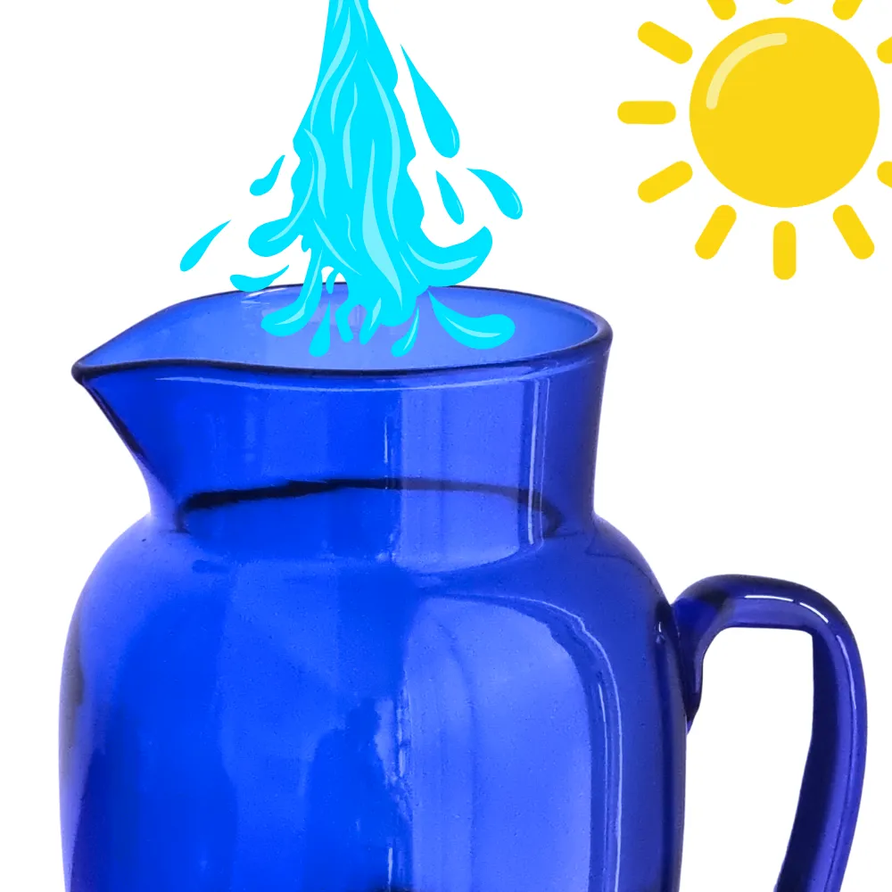 Jarra Cogua 1.3 litros azul cobalto solarizacion