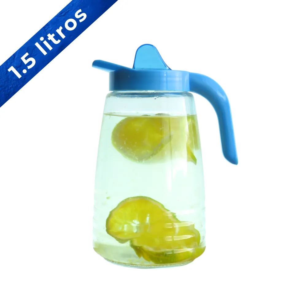 Jarra Jade 1.5 litros con tapa azúl