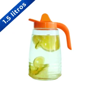 Jarra Jade 1.5 litros con tapa naranja