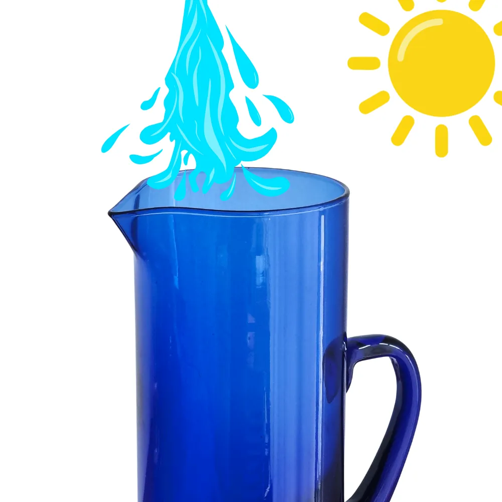 Home 59 Jarra Tunjo 1300 ml azul cobalto solarizacion