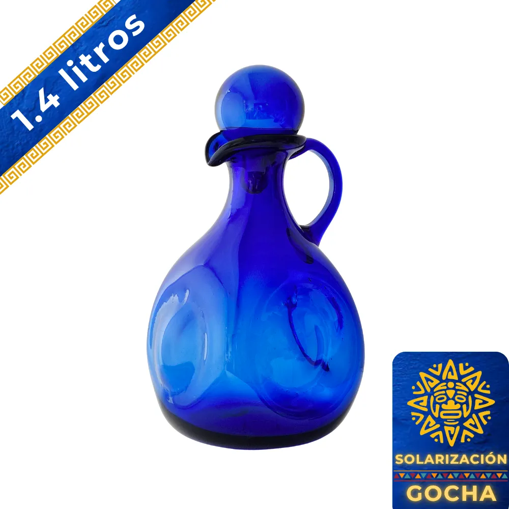 Home 53 Jarra Gocha 1.4 litros azul cobalto con tapa