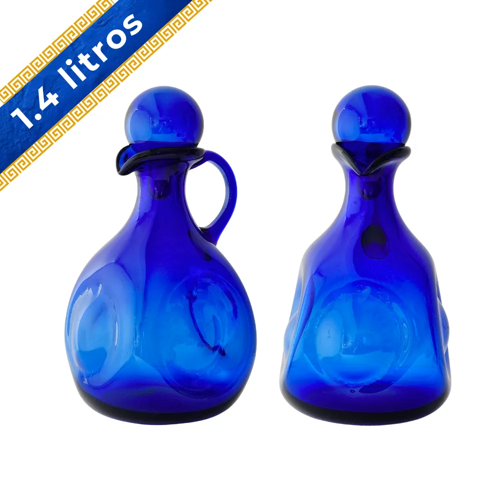 Home 57 Jarra Gocha 1.4 litros azul cobalto con tapa