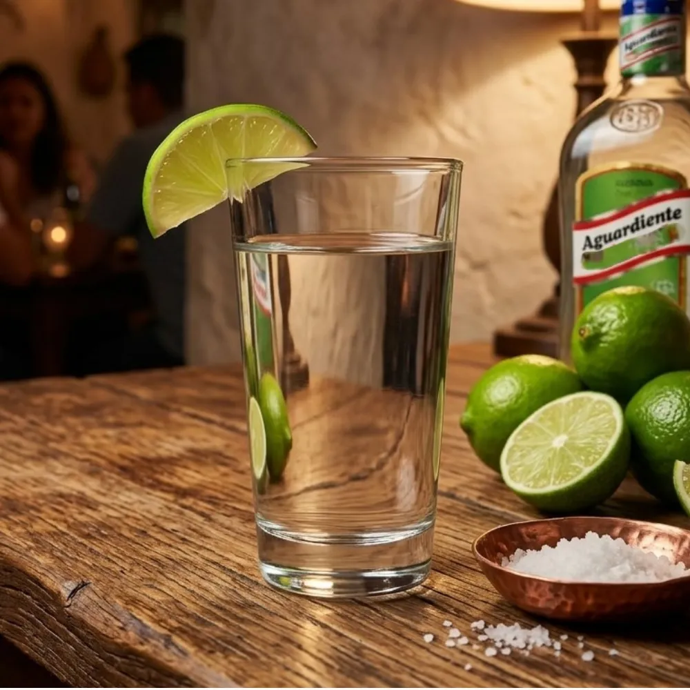 Set 6 Copas Aguardiente 100 ml ambientada con aguardiente