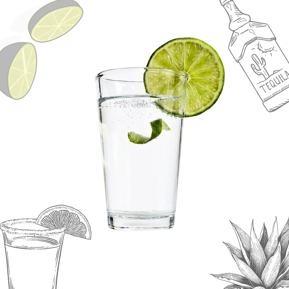 Set 6 Copas Aguardiente 100 ml animada con imagenes tequila