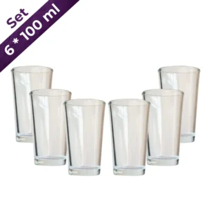 Set de 6 Copas de aguardiente de 100 ml
