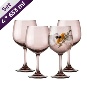 Set 4 Copas Ginebra 653 ml edición especial portada