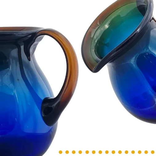 Jarra Zié pequeña 1.4 Litros azul cobalto y ámbar | Diseño para tu mesa 6 Jarra Zié pequeña 1.4 Litros azul cobalto y ámbar | Diseño para tu mesa - Imagen 6