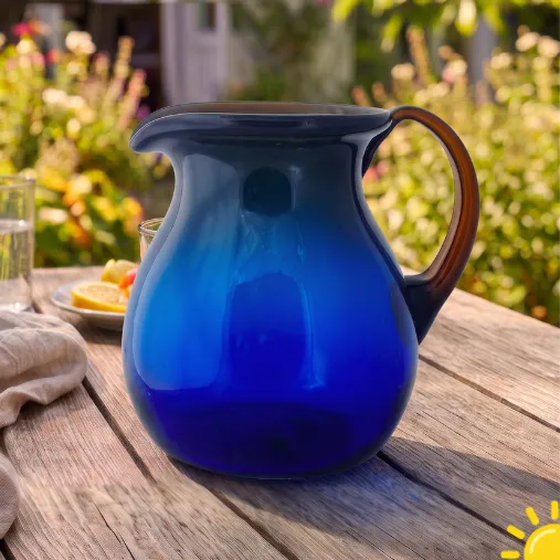 Jarra Zié pequeña 1.4 Litros azul cobalto y ámbar | Diseño para tu mesa 7 Jarra Zié pequeña 1.4 Litros azul cobalto y ámbar | Diseño para tu mesa - Imagen 7